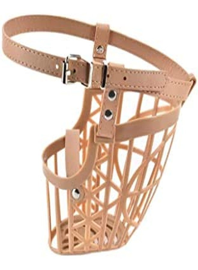 UNICORN Dog Muzzle Medium Size for Medium Sized and Small Dogs Brown (Color Made of Leather) (no.-4) - Image 2